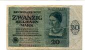 Deutsches Reich 20 Bio. Mark -