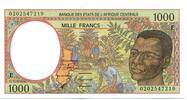 Zentralafrikanische Staaten, 1000 Francs Kamerun, -