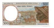 Zentralafrikanische Staaten, 500 Francs Zentralafrikanische Republik, -
