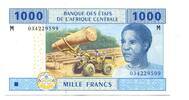 Zentralafrikanische Staaten, 1000 Francs Zentralafrikanische Republik, -