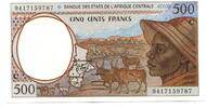 Zentralafrikanishe Staaten, 500 Francs Congo, -