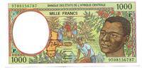 Zentralafrikanishe Staaten, 1000 Francs Tschad, -