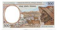 Zentralafrikanishe Staaten, 500 Francs Gabun, -
