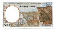 Zentralafrikanishe Staaten, 500 Francs Gabun, -