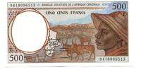 Zentralafrikanishe Staaten, 500 Francs Gabon, -
