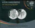 Deutschland 20 Euro ~ 125. Geburtstag Otto Dix ~ -