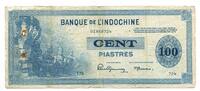 Französisch Indochina, 100 Piastres (1945) gebraucht 250.18 元 含税 ＋  83.67 元 运费