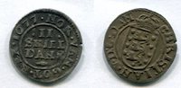 Dänemark 2 Skilling ~ Christian V. 1670-1699 ~ -