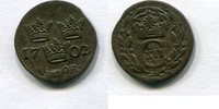 Schweden 1 Öre ~ Karl XII. ~ -