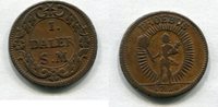 Schweden 1 Daler ~ Karl XII. - Notmünze / Phoebus ~ -