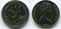 Isle of Man 1 Crown 1984 ~ ~ Olympiade LA ~ unc 50.20 元 含税 ＋  66.94 元 运费