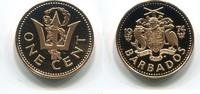Barbados 1 Cent ~ Dreizack ~ -