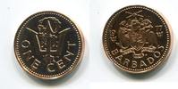 Barbados 1 Cent ~ Dreizack ~ -