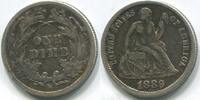 USA 10 Cents ~ Seated Liberty ~ -