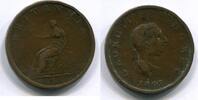 Großbritannien 1/2 Penny ~ Georg III. ~ -