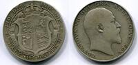 Großbritannien 1/2 Crown ~ Edward VII. ~ -