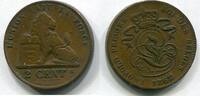 Belgien 2 Centimes ~ Leopold I. ~ -