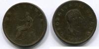 Großbritannien 1/2 Penny ~ Georg III. ~ -