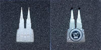 Kongo 100 CD-Francs Special Silver Classic - Kölner Dom - Cut Out -