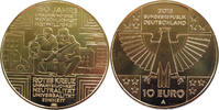 Deutschland 10 Euro 150 Jahre Rotes Kreuz - vergoldet -