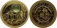 Liberia 25 Dollar Die Welt der Edelsteine - Aquamarin - 0,5 g Gold -