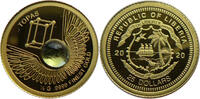 Liberia 25 Dollar Die Welt der Edelsteine - Topas - 0,5 g Gold -