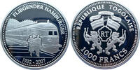 Togo 1000 Francs Geschichte der Eisenbahn - Der Fliegende Hamburger (1932-2007) -
