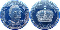 Deutsches Kaiserreich Medaille Silber-Gedenkprägung - Kaiser Wilhelm II. 1888-1918 -