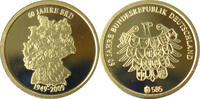 Bundesrepublik Deutschland Medaille, Gold Gedenkprägung 60 Jahre Bundesrepublik Deutschland -