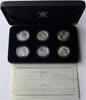 Großbritannien 6 x 1 Pfund Britannia 20th Anniversary - One Pound Collection -