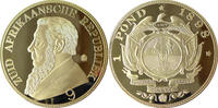 Südafrika Medaille Gigant Replik 1898 Single 9 Pound vergoldet -