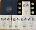 Deutschland 6 x Silbermedaillen 60 Jahre Deutschland - Silbermedaillen mit Gold-/Farbveredelung -