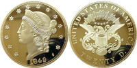 USA Medaille Gigant Replik - Liberty Head Double Eagle 1849 - Twenty D. - -