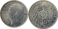 Baden 2 Mark Großherzog Friedrich II. 1907-1918 -