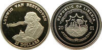 Liberia 25 Dollars Kleinste Goldmünze der Welt - Ludwig v. Beethoven -