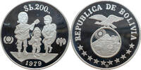 Bolivien 200 Pesos Bolivianos 1979 Jahr des Kindes PP, fleckig angelaufen 284.48 元 含税 ＋  66.94 元 运费