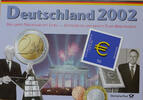 Deutschland 3,88 Euro Euro-Kursmünzensatz + Dauerbriefmarken der Dt. Post in orig. Folder -