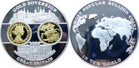 Großbritannien Medaille Die wertv. Münzschätze d. Welt - Gold Sovereign - -