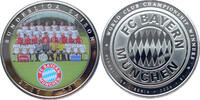 Liberia 1 Dollar Geschichte des FC Bayern -Bundesliga Saison 2006/2007- mit Farbaufkleber -