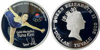 Tuvalu 1 Dollar Olympische Spiele 2010 in Vancouver, Yuna Kim Olympiasiegerin in Eiskunstlauf -