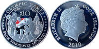 Cook Islands 10 Dollar Olympische Spiele -Von Vancouver nach Sotschi- -