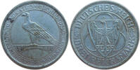 Weimarer Republik 3 Reichsmark Rheinlandräumung - Rückzug der französischen Besatzungstruppen -