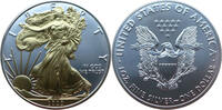 USA 1 Dollar Liberty - 1 Oz Silber mit Teilvergoldung -
