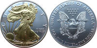 USA 1 Dollar Liberty - 1 Oz Silber mit Teilvergoldung -