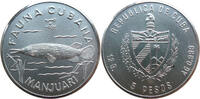 Kuba 5 Pesos 1981 Fauna Cubana - Manjuari - Knochenhecht st, RS kl. dunk... 242.65 元 含税 ＋  66.94 元 运费