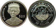 Liberia 25 Dollars Kleinste Goldmünze der Welt - Elisabeth II. -