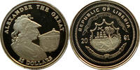 Liberia 25 Dollars Kleinste Goldmünze der Welt - Alexander der Grosse -