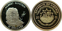 Liberia 25 Dollars Kleinste Goldmünze der Welt - Albert Einstein -