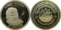 Liberia 25 Dollars Kleinste Goldmünze der Welt - Albert Einstein -