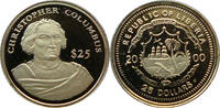 Liberia 25 Dollars Kleinste Goldmünze der Welt - Columbus -